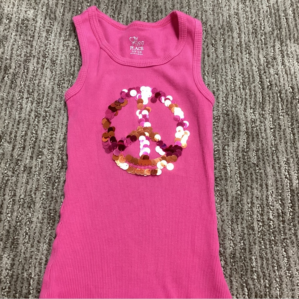 Cute little girls tank